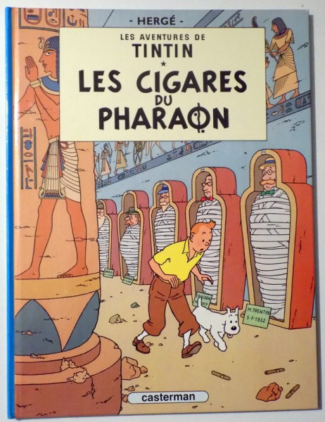 LES AVENTURES DE TINTIN, LES CIGARES DU PHARAON , 1955