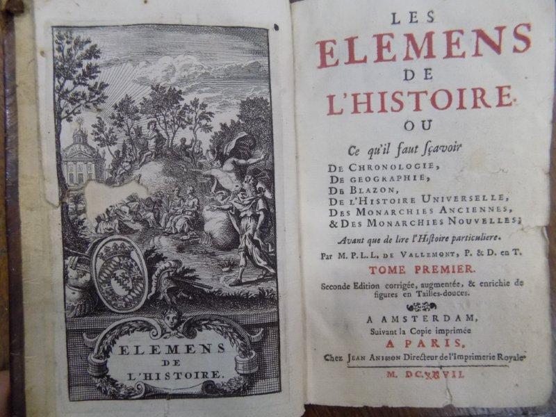 Les Elemens de Histoire, Amsterdam 1727