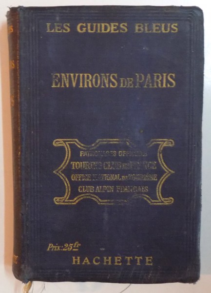 LES GUIDES BLEUS: ENVIRONS DE PARIS  1921