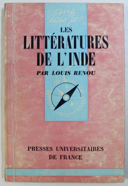 LES LITTERATURES DE L ' INDE par LOUIS RENOU , 1966