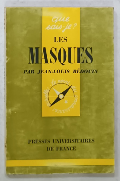 LES MASQUES par JEAN - LOUIS BEDOUIN , 1961