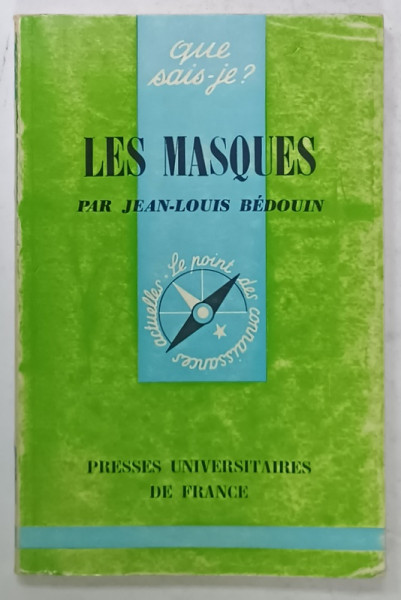 LES MASQUES par JEAN - LOUIS BEDOUIN , 1967 , SEMNATA DE TRAIAN HERSENI *