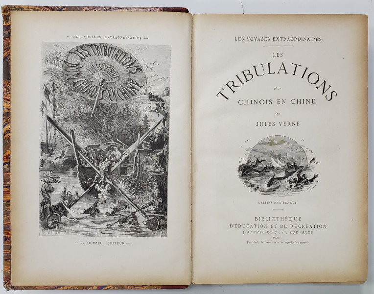 Les Tribulations d'un Chinois en Chine, Les Cinq Cents Millions de la Begum par Jules Verne - Paris,cca. 1900