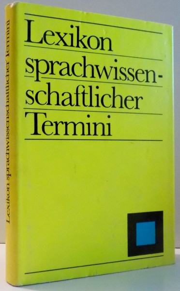 LEXIKON SPRACHWISSEN SCHAFTLICHER TERMINI de HERAUSGEGEBEN VON RUDI CONRAD , 1988