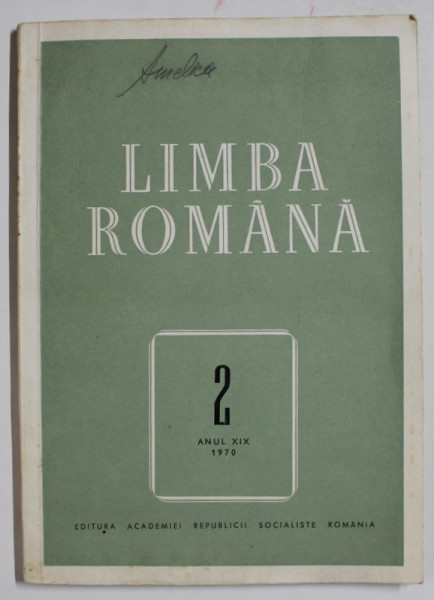 LIMBA ROMANA , NR. 2 , ANUL XIX , 1970