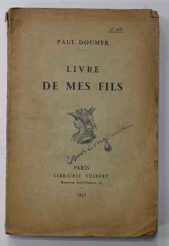 LIVRE DE MES FILS par PAUL DOUMER , 1923