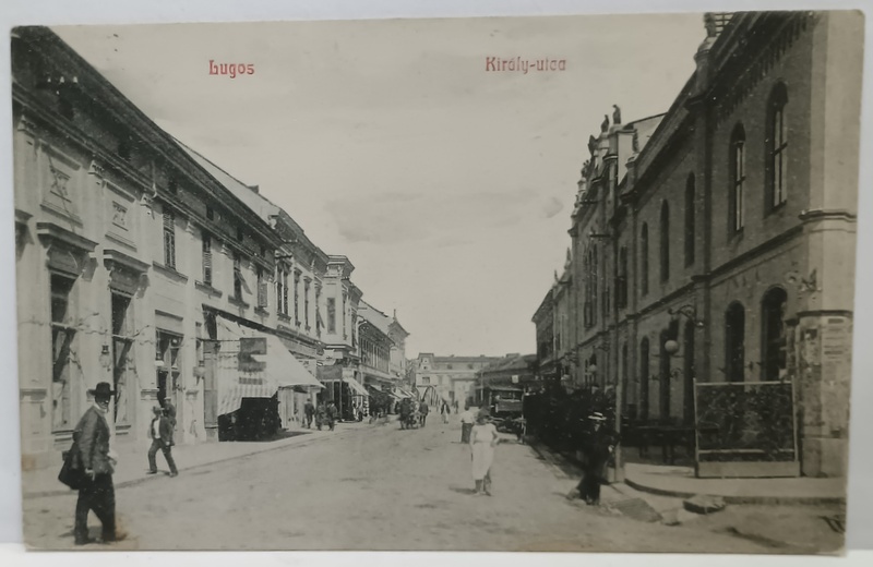 LUGOJ , STRADA REGALA , CARTE POSTALA ILUSTRATA , 1910