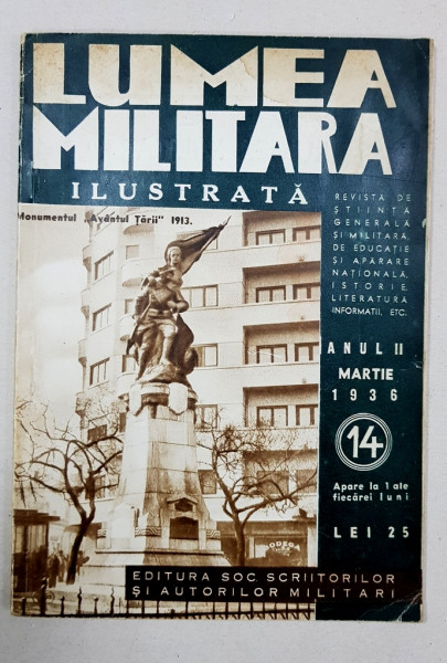 LUMEA MILITARA ILUSTRATA, ANUL II, NR. 14, MARTIE 1936