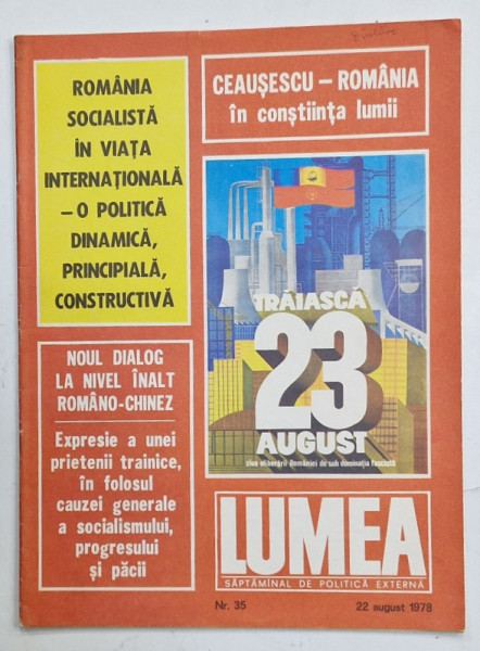 LUMEA , SAPTAMANAL DE POLITICA EXTERNA , NR. 35 , 1978