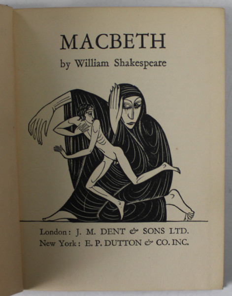 MACBETH By WILLIAM SHAKESPEARE , 1933