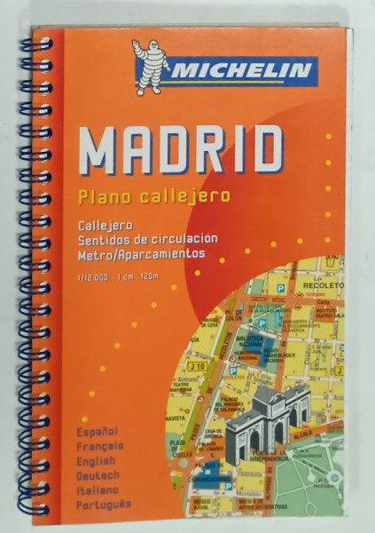 MADRID , PLANO CELLEJERO , ED. MICHELIN , TEXT IN LIMBA SPANIOLA , 2004