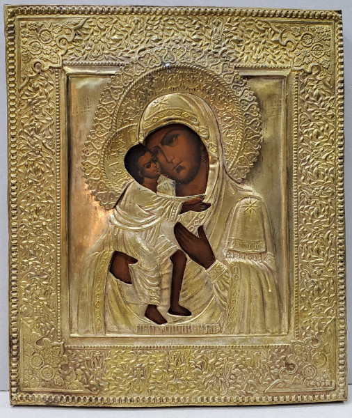 Maica Domnului cu Pruncul, FEODOROWSKAJA, Icoana Ruseasca, cca. 1900