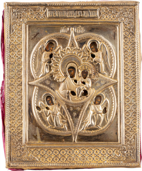 Maica Domnului ' Rugul Aprins ' , Icoana cu ferecatura, Scoala Rusa, cca. 1900