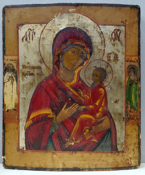 Maica Domnului, TIKHVINSKAYA, Icoana Scoala Rusa, Secol XIX