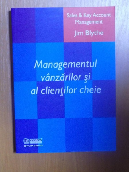 MANAGEMENTUL VANZARILOR SI AL CLIENTILOR CHEIEde JIM BLYTHE