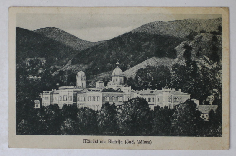 MANASTIREA BISTRITA ( JUDETUL VALCEA ) , CARTE POSTALA , 1924