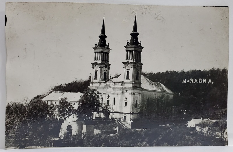 MANASTIREA RADNA , FOTOGRAFIE TIP CARTE POSTALA , 1943