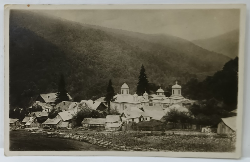 MANASTIREA SUZANA , VEDERE DE ANSAMBLU , FOTOGRAFIE TIP CARTE POSTALA , INTERBELICA