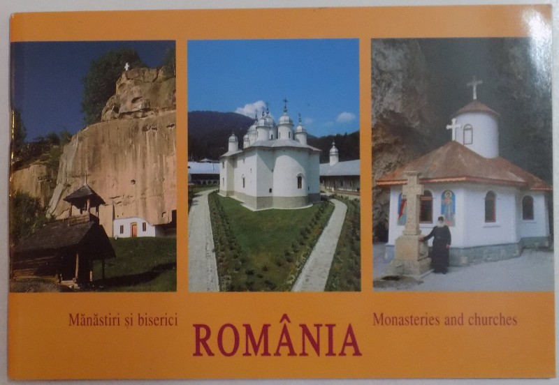 MANASTIRI SI BISERICI ROMANIA , EDITIE BILINGVA ROMANA - ENGLEZA , 2001