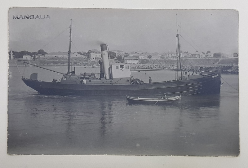 MANGALIA , VASUL ' PONTUL EUXIN ' , FOTOGRAFIE TIP CARTE POSTALA , 1935