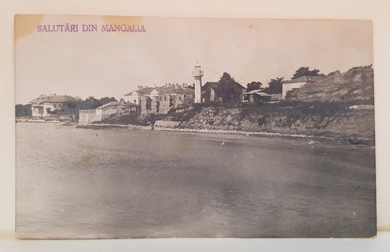 MANGALIA , VEDERE DINSPRE MARE , CARTE POSTALA , INTERBELICA