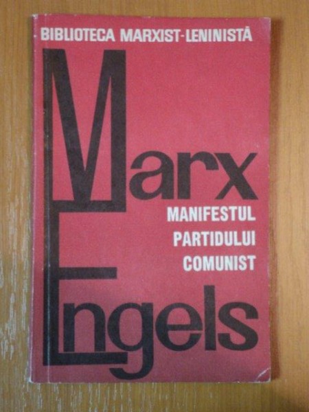 MANIFESTUL PARTIDULUI COMUNIST de MARX ENGELS, 1969