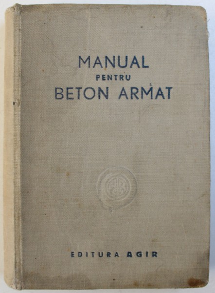 MANUAL PENTRU BETON ARMAT  1948