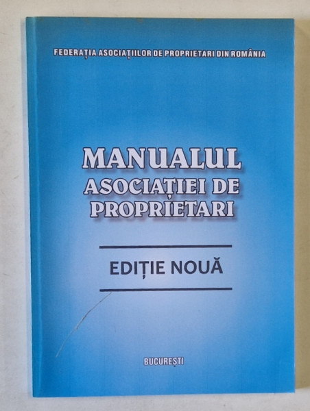 MANUALUL ASOCIATIEI DE PROPRIETARI , 2015