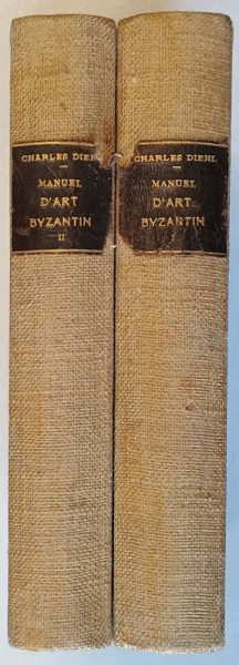 MANUEL D'ART BYZANTIN par CHARLES DIEHL, VOL I-II  1925