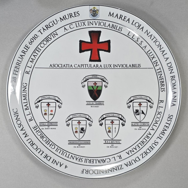 Marea Loja Nationala din Romania,  Platou comemorativ