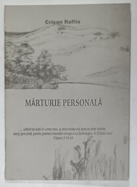 MARTURIE PERSONALA  de CRISAN RAFILA , ANII '2000 , FORMAT MIC