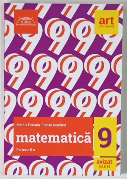 MATEMATICA , PARTEA A II - A de MARIUS PERIANU si FLORIAN DUMITREL , 2022