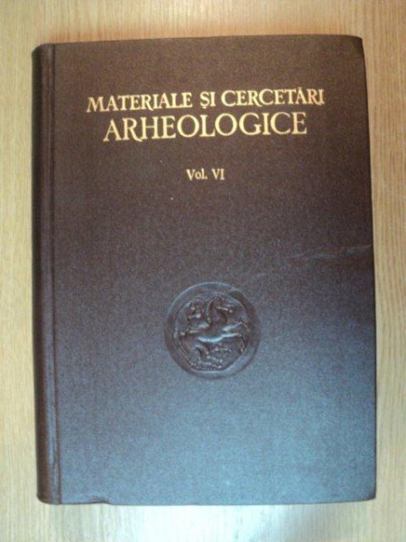 MATERIALE SI CERCETARI ARHEOLOGICE, VOLUMUL VI  1959