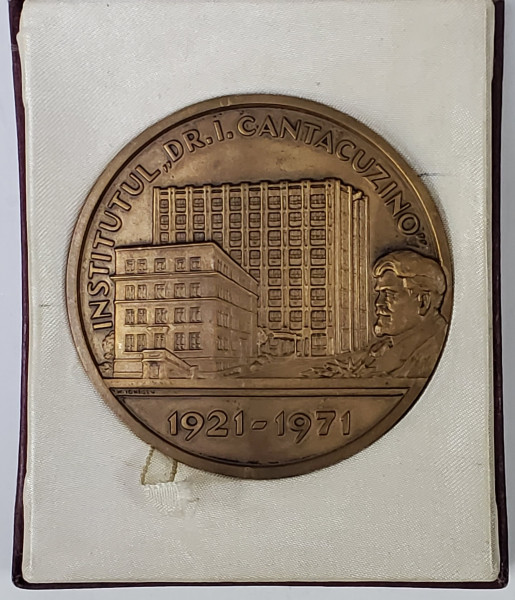 MEDALIE INSTITUTUL DR. I. CANTACUZINO, LABORATORUL DE MEDICINA EXPERIMENTALA, 1921-1971