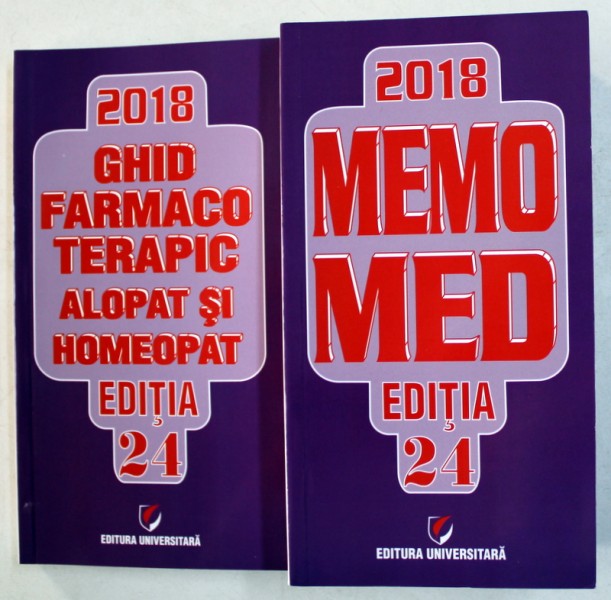 MEMOMED EDITIA 24  , VOLUMELE I - II , de DUMITRU DOBRESCU si SIMONA NEGRES , 2018