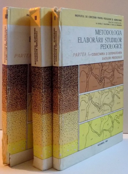 METODOLOGIA ELABORARII STUDIILOR PEDOLOGICE , PARTEA I,II,III , 1987