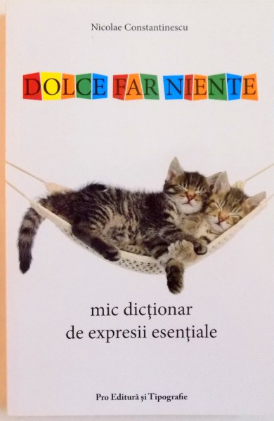 MIC DICTIONAR DE EXPRESII ESENTIALE de NICOLAE CONSTANTINESCU