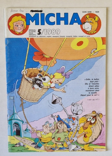 MICHA , MENSUEL ILLUSTRE POUR ENFANTS , no. 5 / 1989