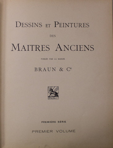 MICHEL - ANGELO  - CHOIX DE CINQUANTE DESSINS - par la maison BRAUN et Cie. , PREMIER VOLUME , 1931