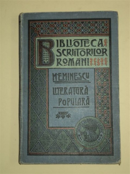 Mihai Eminescu - Literatură populară, Bucureşti, 1902