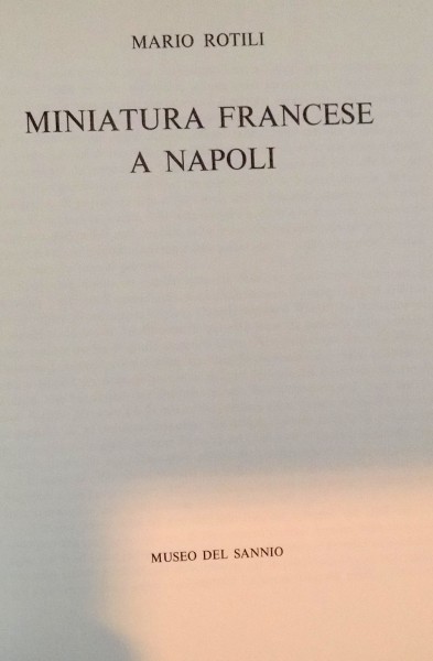 MINIATURA FRANCESE A NAPOLI , 1968