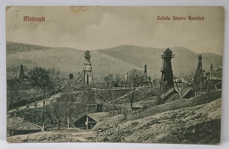 MOINESTI , SCHELA ' STEAUA ROMANA ' , CARTE POSTALA , 1929