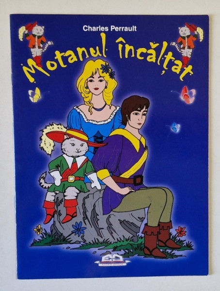 MOTANUL INCALTAT de CHARLES PERRAULT , grafica de LILIANA ONOFREI , ANII '2000