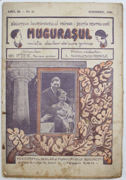 MUGURASUL  - REVISTA ELEVILOR DE CURS PRIMAR , ANUL III , NR . 11 , NOEMBRIE , 1936