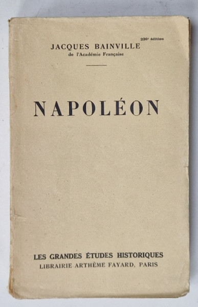 NAPOLEON de JACQUES BAINVILLE , 1931