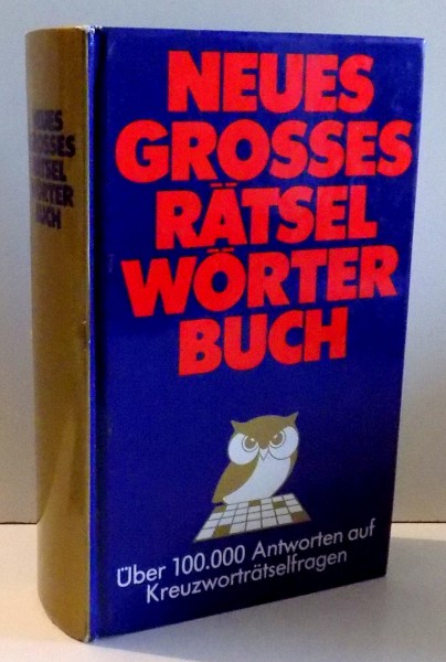 NEUES GROSSES RATSEL WORTER BUCH