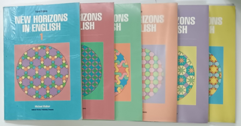 NEW HORIZONS IN ENGLISH  by MICHAEL WALKER , VOLUMELE I - VI , 1991 -1992