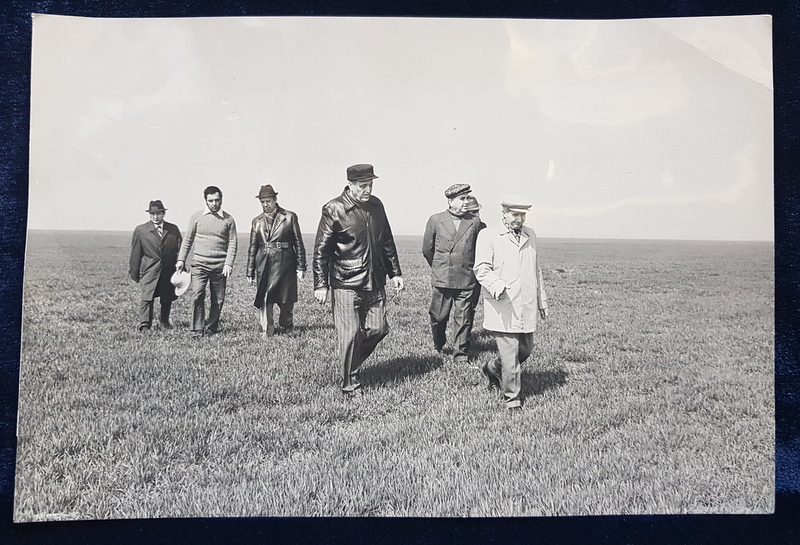 NICOLAE CEAUSECU IN VIZITA DE LUCRU LA C.A.P.  PUIENI  , FOTOGRAFIE