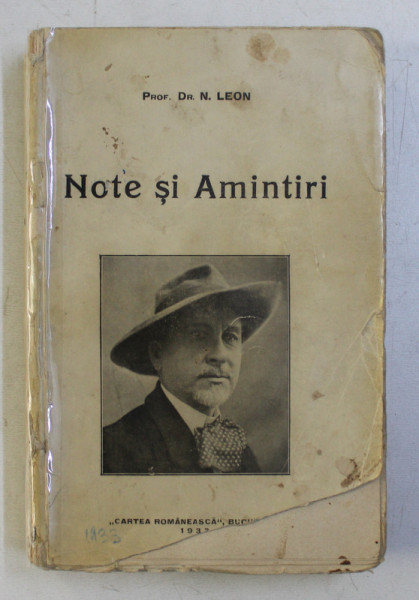 NOTE SI AMINTIRI de N. LEON , 1933