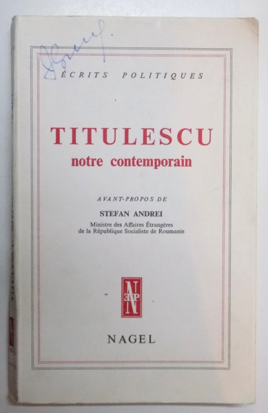 NOTRE CONTEMPORAIN par TITULESCU , 1982